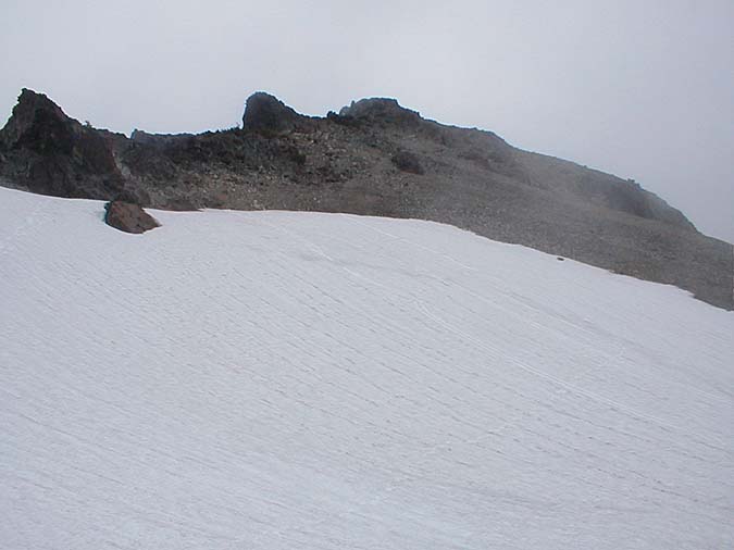 Summit From Below Snowfield